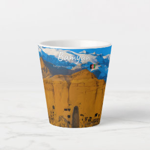 Tasse Latte Bamyan, Afghanistan - Vallée de la falaise du Boud