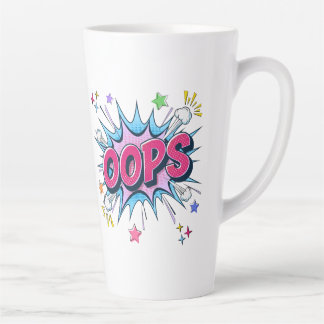 Tasse Latte Bande dessinée OOPS