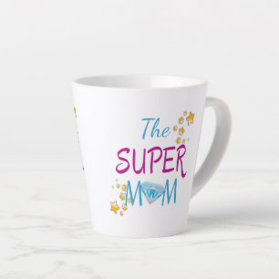 Tasse Latte Bande dessinée Pop Art Superhero Fête des mères de