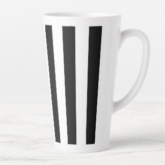 Tasse Latte Bande noire et blanche