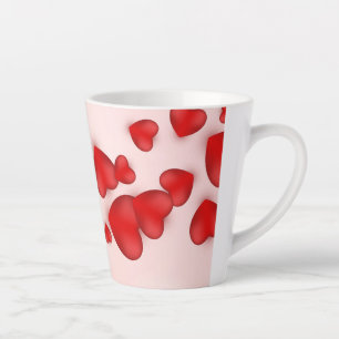 Tasse Latte Bannière décorative de la Saint Valentin