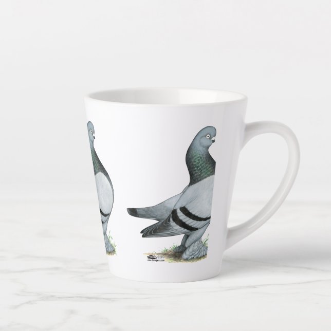 Tasse Latte Barre Bleue Berliner Tumbler Pigeon (Droite)
