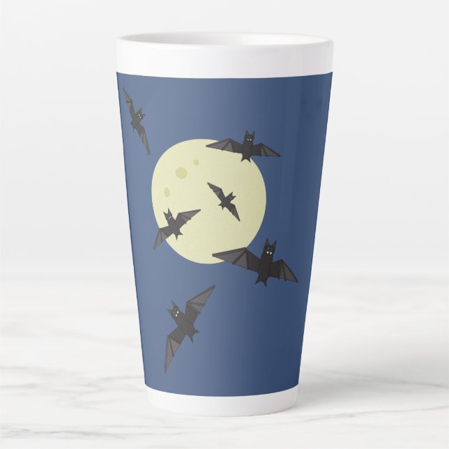 Tasse Latte Bataille volant dans la lune (Devant)
