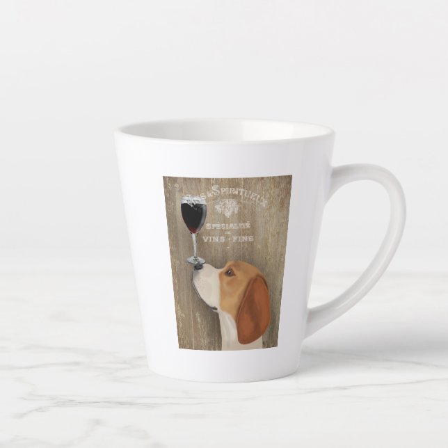 Tasse Latte Beagle Dog Au Vin (Droite)