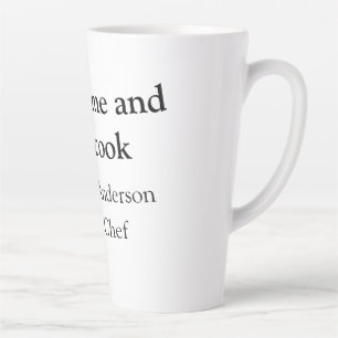 Tasse Latte Beau et peut cuisiner ajouter nom master chef date