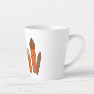 Tasse Latte Beau Outils Scolaires - Très Transparent