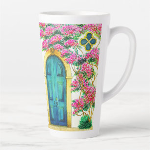 Tasse Latte Beauté intemporelle Ancienne porte de la fête des
