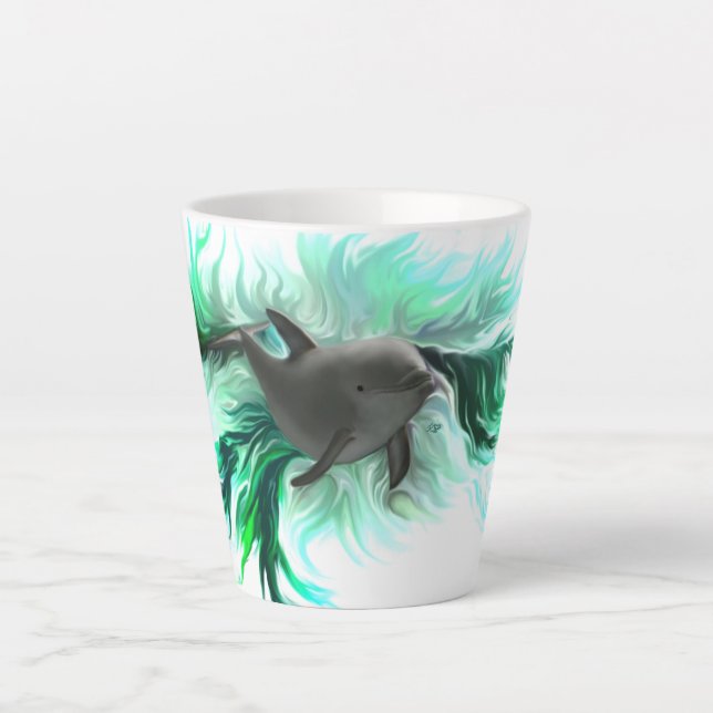 Tasse Latte Bébé dauphin (Devant)