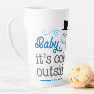 Tasse Latte bébé il fait froid en dehors des fêtes de Noël