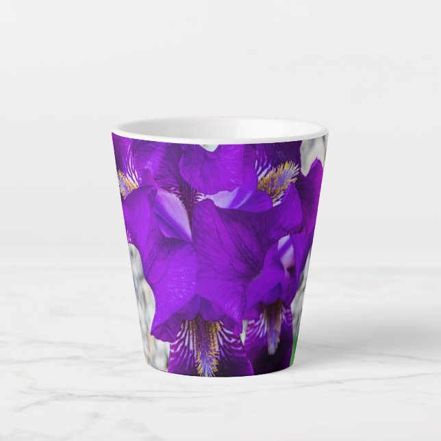 Tasse Latte Belle iris violet (Devant)