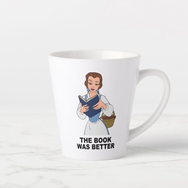 Tasse Latte Belle| Le Livre était meilleur (Droite)