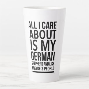 Tasse Latte Berger allemand drôle