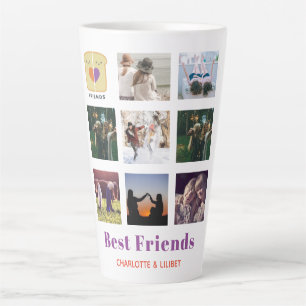 Tasse Latte BFF Photo Collage Cadeau Peanutbeurre Jelly Sandwi