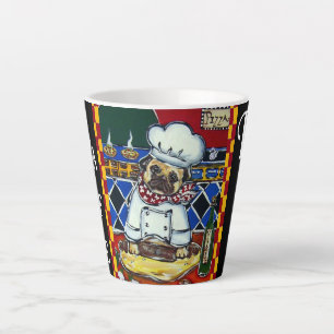 TASSE LATTE BICHON LILAS