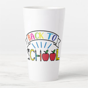 Tasse Latte Bienvenue Retour à la vie des enseignants à l'écol