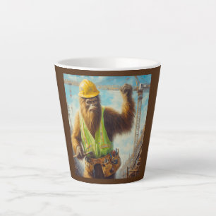 Tasse Latte Bigfoot le travailleur du bâtiment