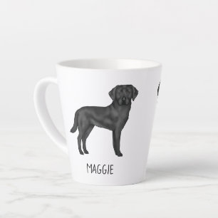Tasse Latte Black Labrador Retriever mignon Chien Design Votre