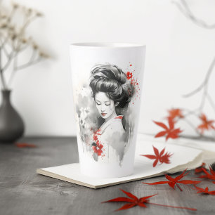 Tasse Latte Black Red Geisha