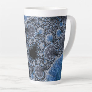 Tasse Latte Bleus Abstract