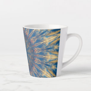 Tasse Latte Blue Chakra Kaleidoscope Thunder_Cove