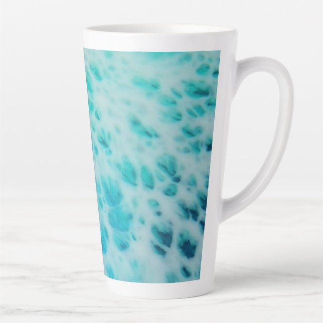 Tasse Latte Blue Crush - Abstract Coastal Artwork  (Droite)