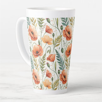 Tasse Latte Boho Garden of Beautiful Poppies