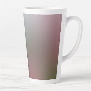 Tasse Latte bol à café au lait avec dégradé sur fond blanc