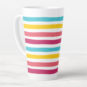 Tasse Latte Bonbons rayés ! Joli et coloré