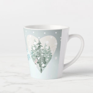 Tasse Latte Bonjour hiver