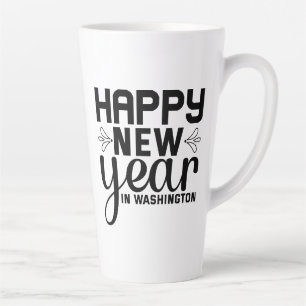 Tasse Latte Bonne année à Washington-54688