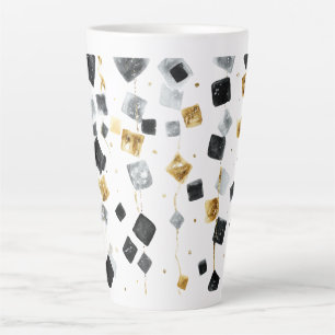 Tasse Latte Bonne année noir or