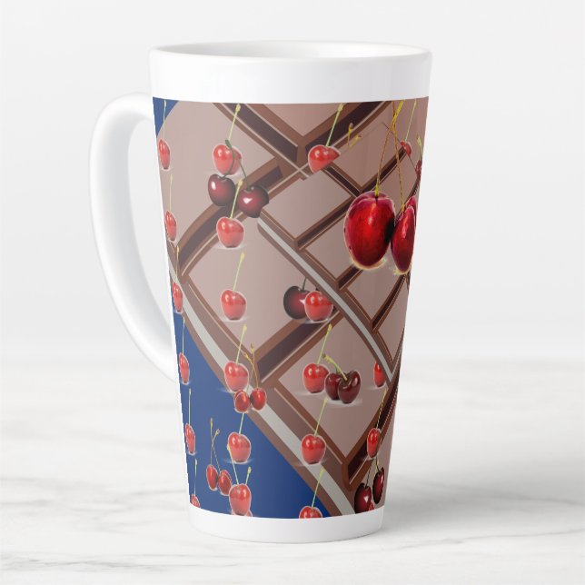 Tasse Latte Bonté cerise (Angle gauche)