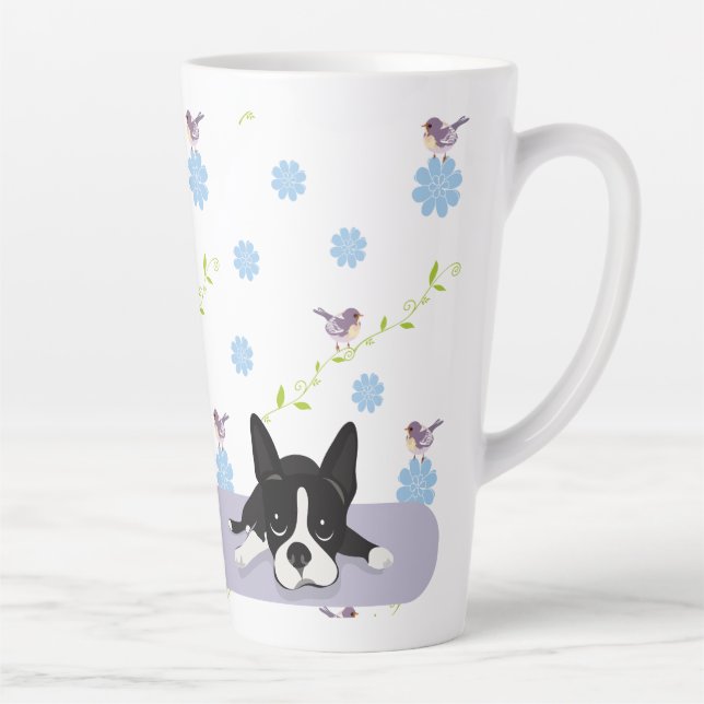 Tasse Latte Boston Terrier (Droite)