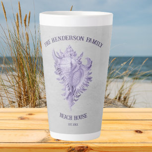 Tasse Latte Bouche en latte conque violet