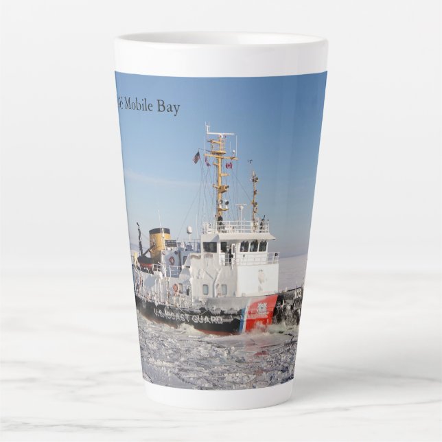 Tasse Latte Bouchon en latte de Mobile Bay (Devant)