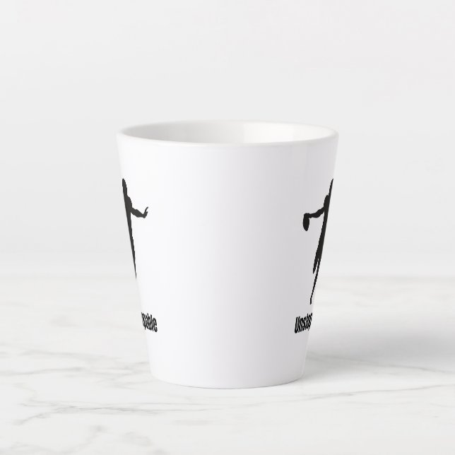 Tasse Latte Boue blanche imparable (Devant)