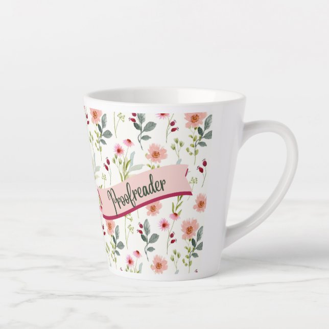 Tasse Latte Boue latte du réflecteur floral (Droite)