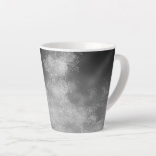 Tasse Latte Boug en latte monochrome gris ciel nocturne