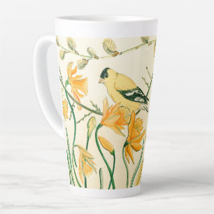 Tasse Latte Boug Latte Goldfinch Spring