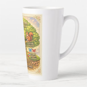 Tasse Latte bouger tout au long de la journée en suscitant con