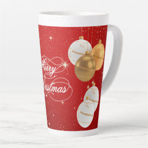 Tasse Latte Boules de Noël