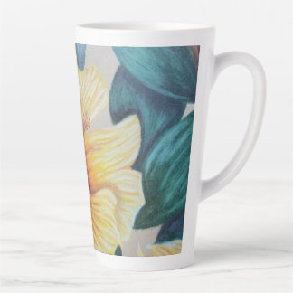Tasse Latte Bouteille jaune hibiscus latte