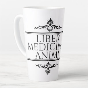 Tasse Latte Bouteille Porte - clé Liber Medicina Animi Bouton 