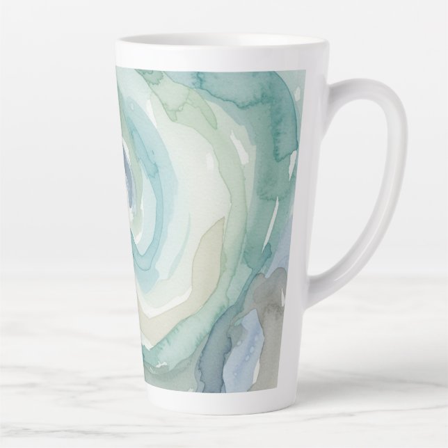 Tasse Latte Bouton en latte de tourbillon nordique (Droite)