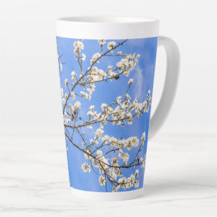 Tasse Latte branche de floraison