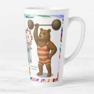 Tasse Latte Brandon, ours fort du cirque