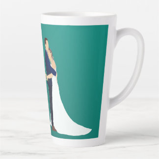 Tasse Latte Bridal Couple, skin tones light