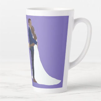 Tasse Latte Bridal Couple, skin tones Variation 6