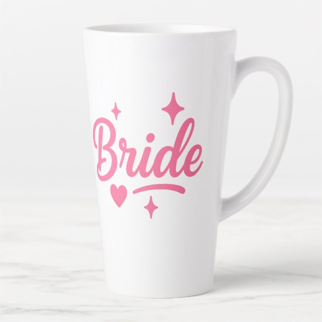 Tasse Latte Bride Neon rose (Droite)
