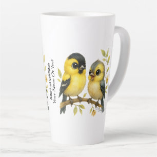 Tasse Latte Brillant Goldfinch américain